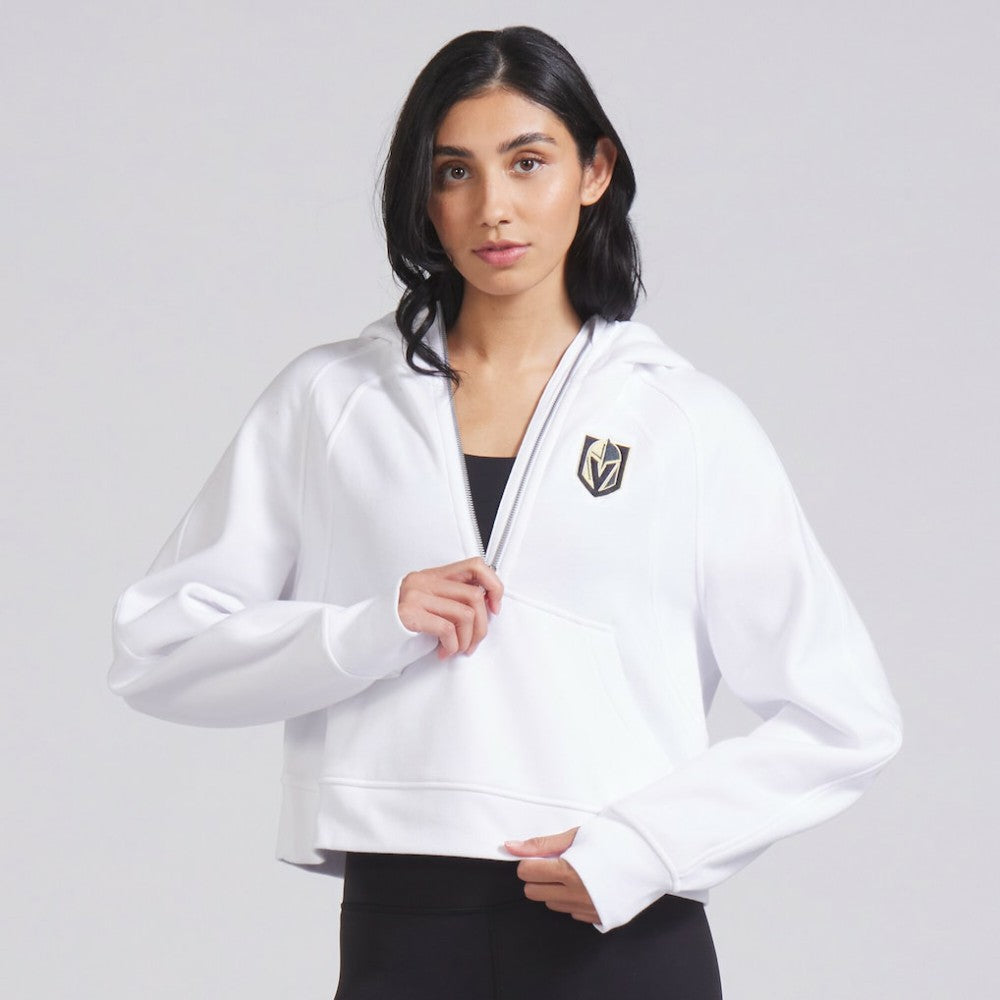Vegas Golden Knights lululemon Women's Scuba Oversized Half-Zip Hoodie - White - NHL