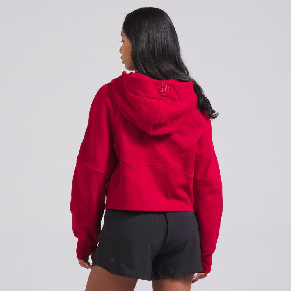 Montreal Canadiens lululemon Women's Scuba Oversized Half-Zip Hoodie - True Red - NHL