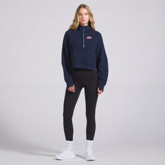 Montreal Canadiens lululemon Women's Scuba Oversized Half-Zip Hoodie - True Navy - NHL