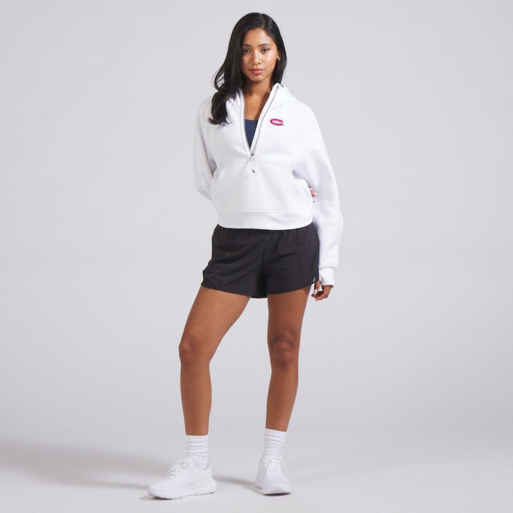 Montreal Canadiens lululemon Women's Scuba Oversized Half-Zip Hoodie - White - NHL