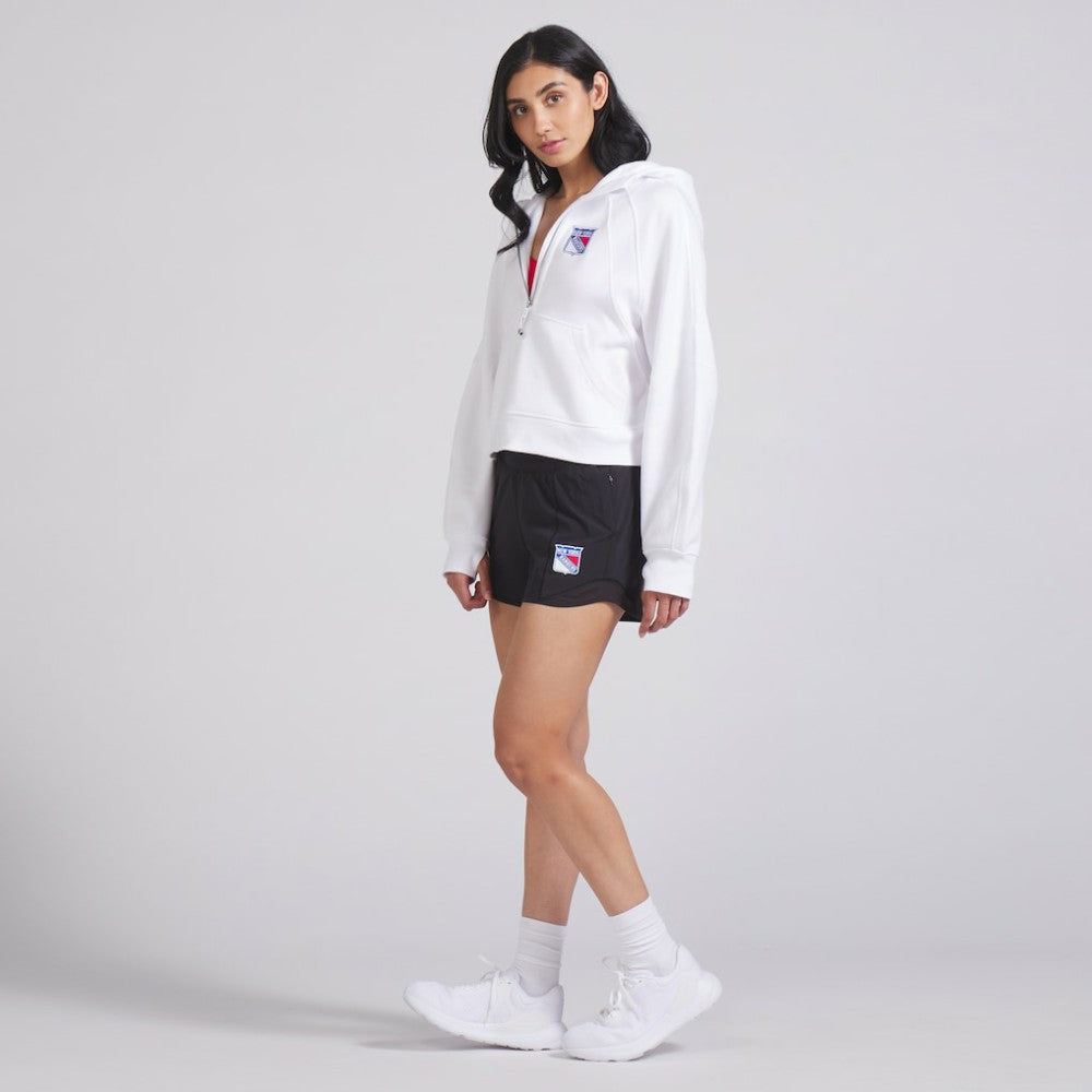 New York Rangers lululemon Women's Scuba Oversized Half-Zip Hoodie - White - NHL