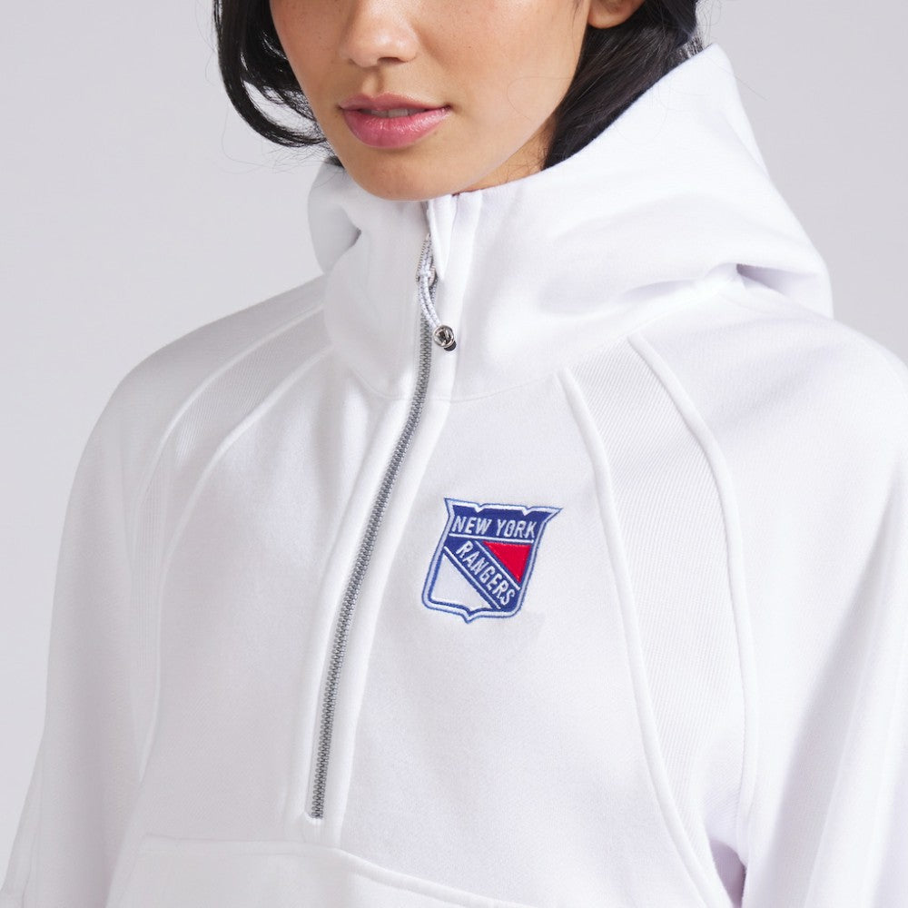 New York Rangers lululemon Women's Scuba Oversized Half-Zip Hoodie - White - NHL