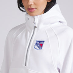 New York Rangers lululemon Women's Scuba Oversized Half-Zip Hoodie - White - NHL