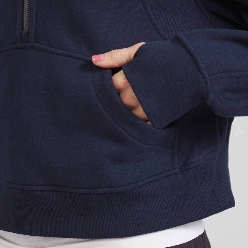 Seattle Kraken lululemon Women's Scuba Oversized Half-Zip Hoodie - True Navy - NHL