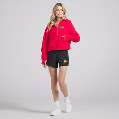 Chicago Blackhawks lululemon Women's Scuba Oversized Half-Zip Hoodie - True Red - NHL