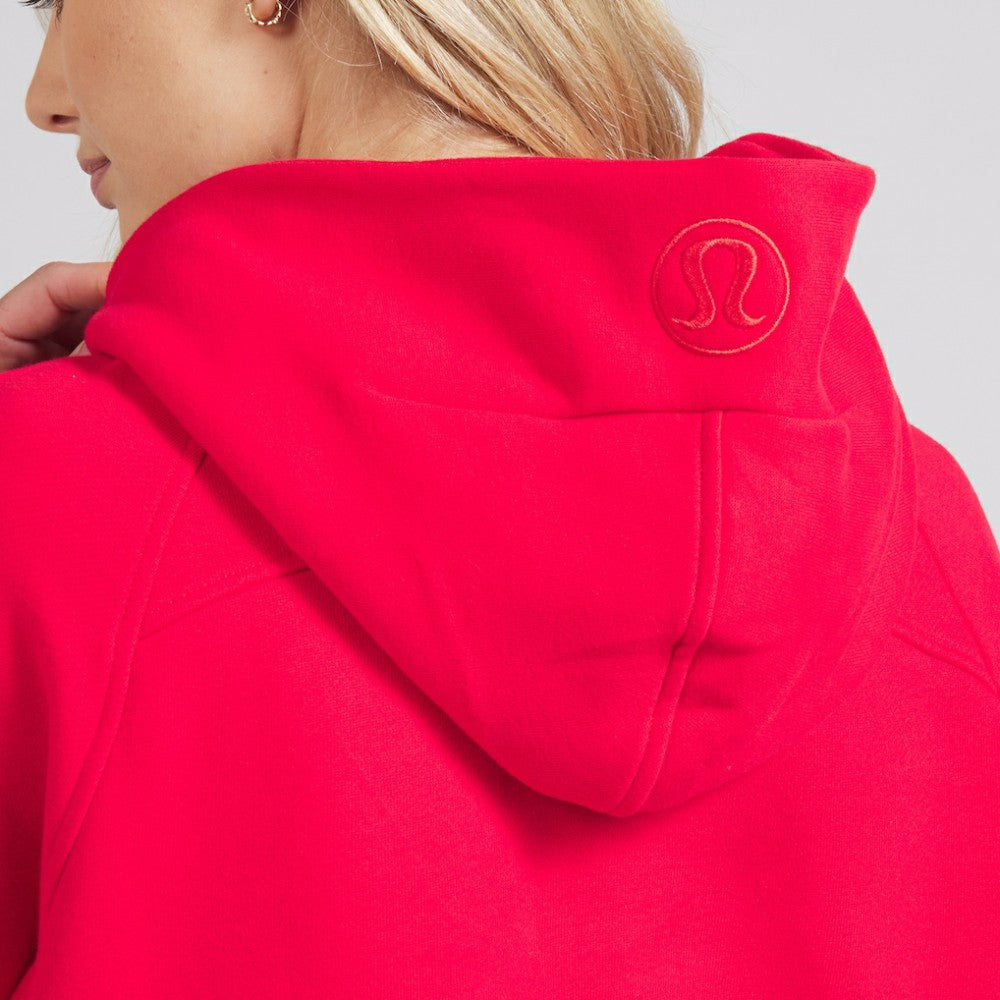 Chicago Blackhawks lululemon Women's Scuba Oversized Half-Zip Hoodie - True Red - NHL