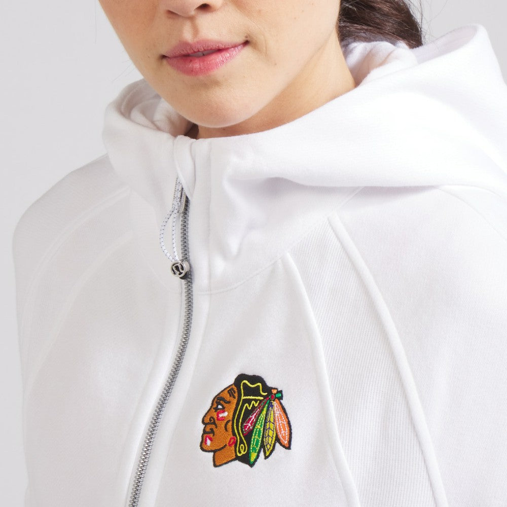 Chicago Blackhawks lululemon Women's Scuba Oversized Half-Zip Hoodie - White - NHL