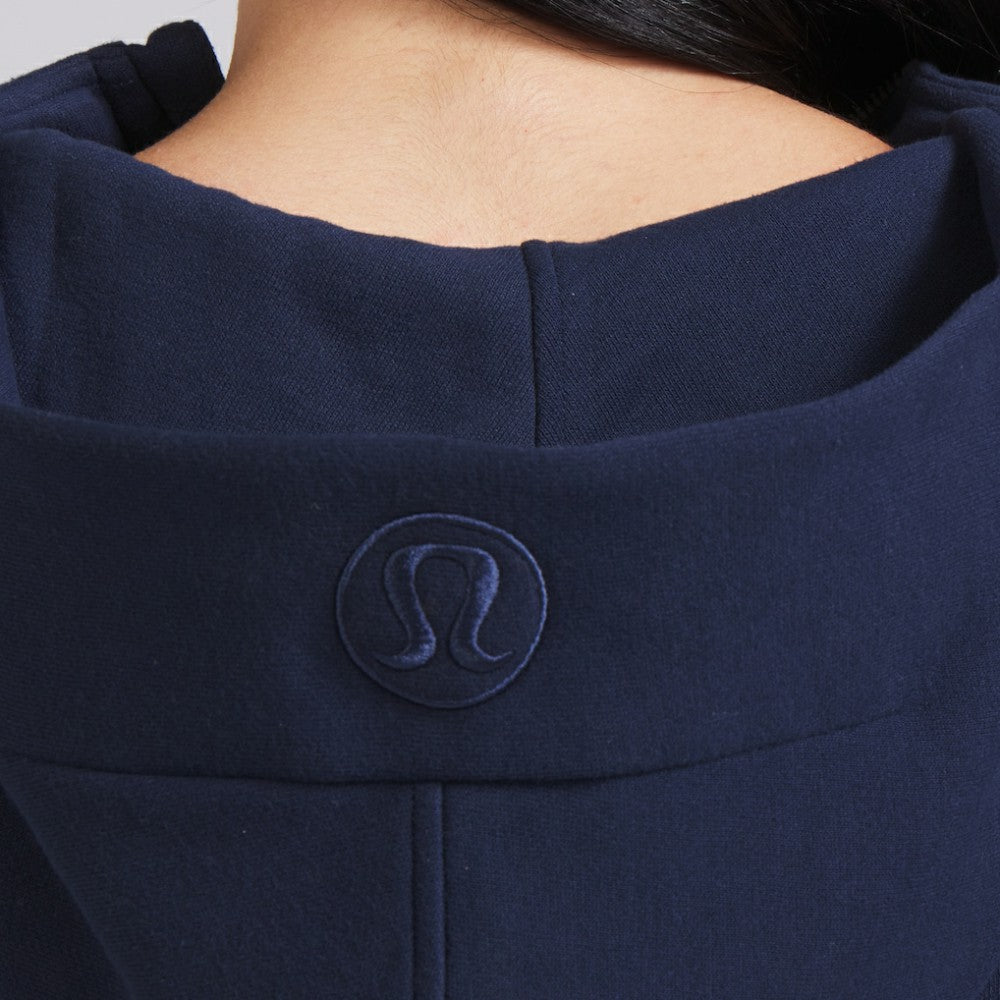 Edmonton Oilers lululemon Women's Scuba Oversized Half-Zip Hoodie - True Navy - NHL