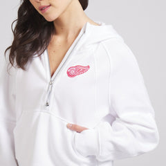 Detroit Red Wings lululemon Women's Scuba Oversized Half-Zip Hoodie - White - NHL
