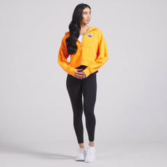 Edmonton Oilers lululemon Women's Scuba Oversized Half-Zip Hoodie - Tiger - NHL