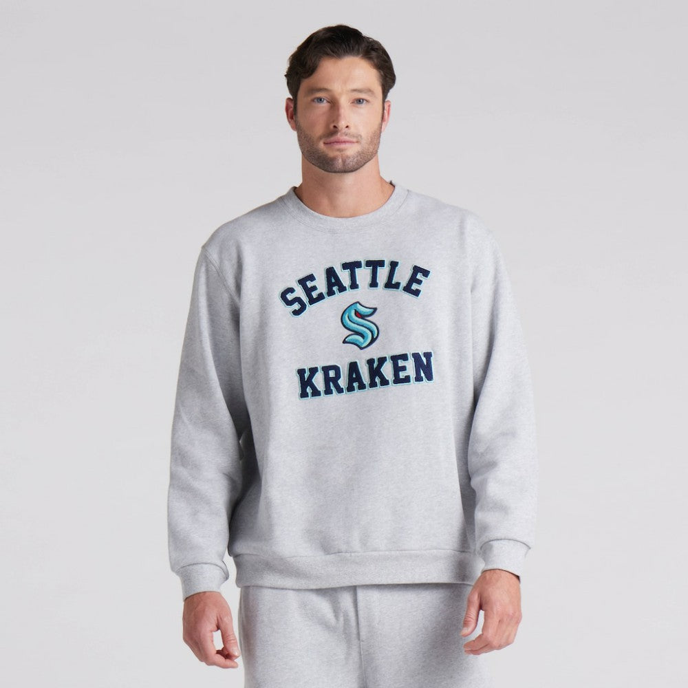 Seattle Kraken lululemon Steady State Crew - Heathered Core Ultra Light Grey - NHL