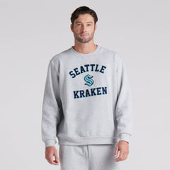 Seattle Kraken lululemon Steady State Crew - Heathered Core Ultra Light Grey - NHL