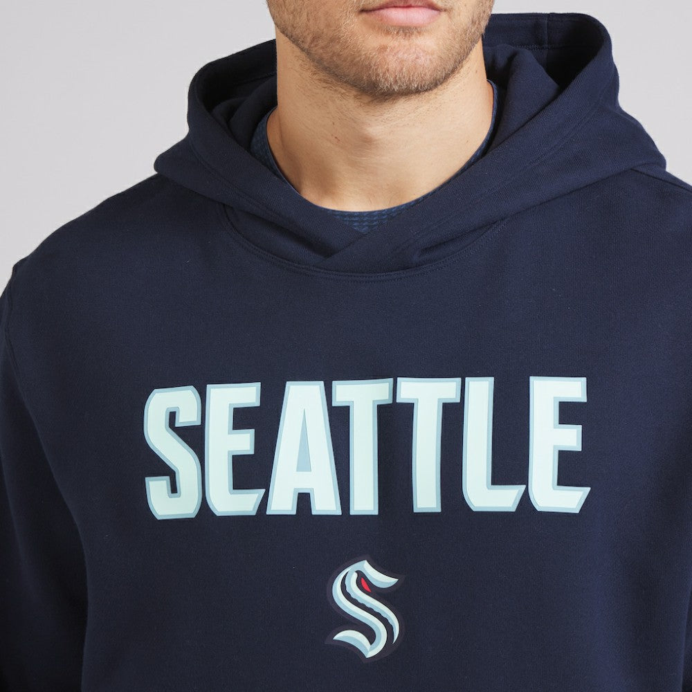 Seattle Kraken lululemon Steady State Pullover Hoodie - True Navy - NHL