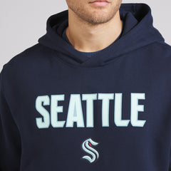 Seattle Kraken lululemon Steady State Pullover Hoodie - True Navy - NHL