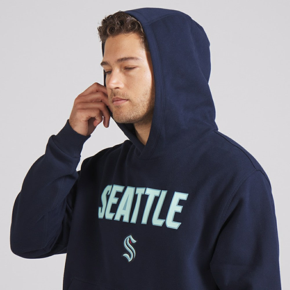 Seattle Kraken lululemon Steady State Pullover Hoodie - True Navy - NHL