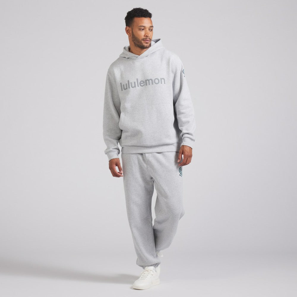 Seattle Kraken lululemon Steady State Pullover Hoodie - Heathered Silver Drop - NHL