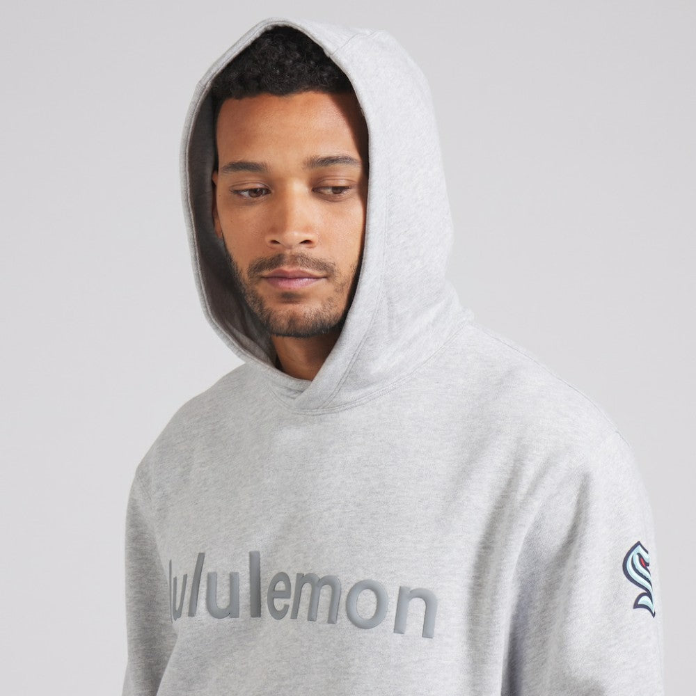 Seattle Kraken lululemon Steady State Pullover Hoodie - Heathered Silver Drop - NHL