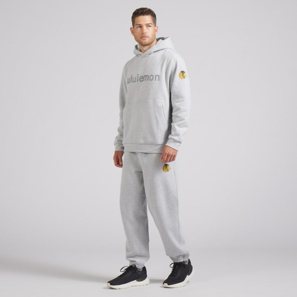 Chicago Blackhawks lululemon Steady State Pullover Hoodie - Heathered Silver Drop - NHL