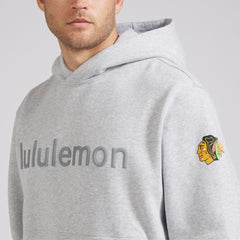 Chicago Blackhawks lululemon Steady State Pullover Hoodie - Heathered Silver Drop - NHL
