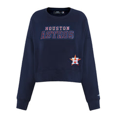 Houston Astros Pro Standard Women's Game Day Classics Crewneck Pullover Sweatshirt - MLB