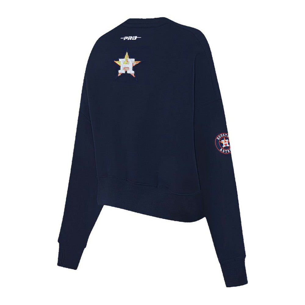 Houston Astros Pro Standard Women's Game Day Classics Crewneck Pullover Sweatshirt - MLB