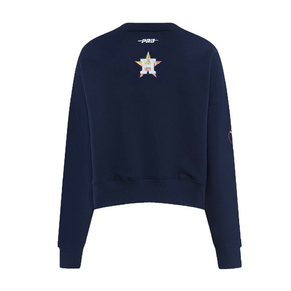 Houston Astros Pro Standard Women's Game Day Classics Crewneck Pullover Sweatshirt - MLB