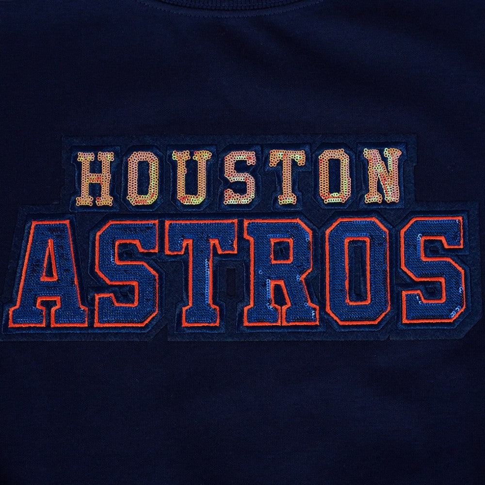 Houston Astros Pro Standard Women's Game Day Classics Crewneck Pullover Sweatshirt - MLB