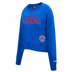 Chicago Cubs Pro Standard Women's Game Day Classics Crewneck Pullover Sweatshirt - MLB