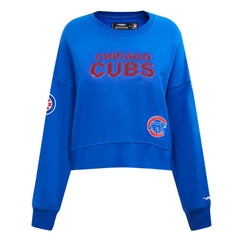 Chicago Cubs Pro Standard Women's Game Day Classics Crewneck Pullover Sweatshirt - MLB