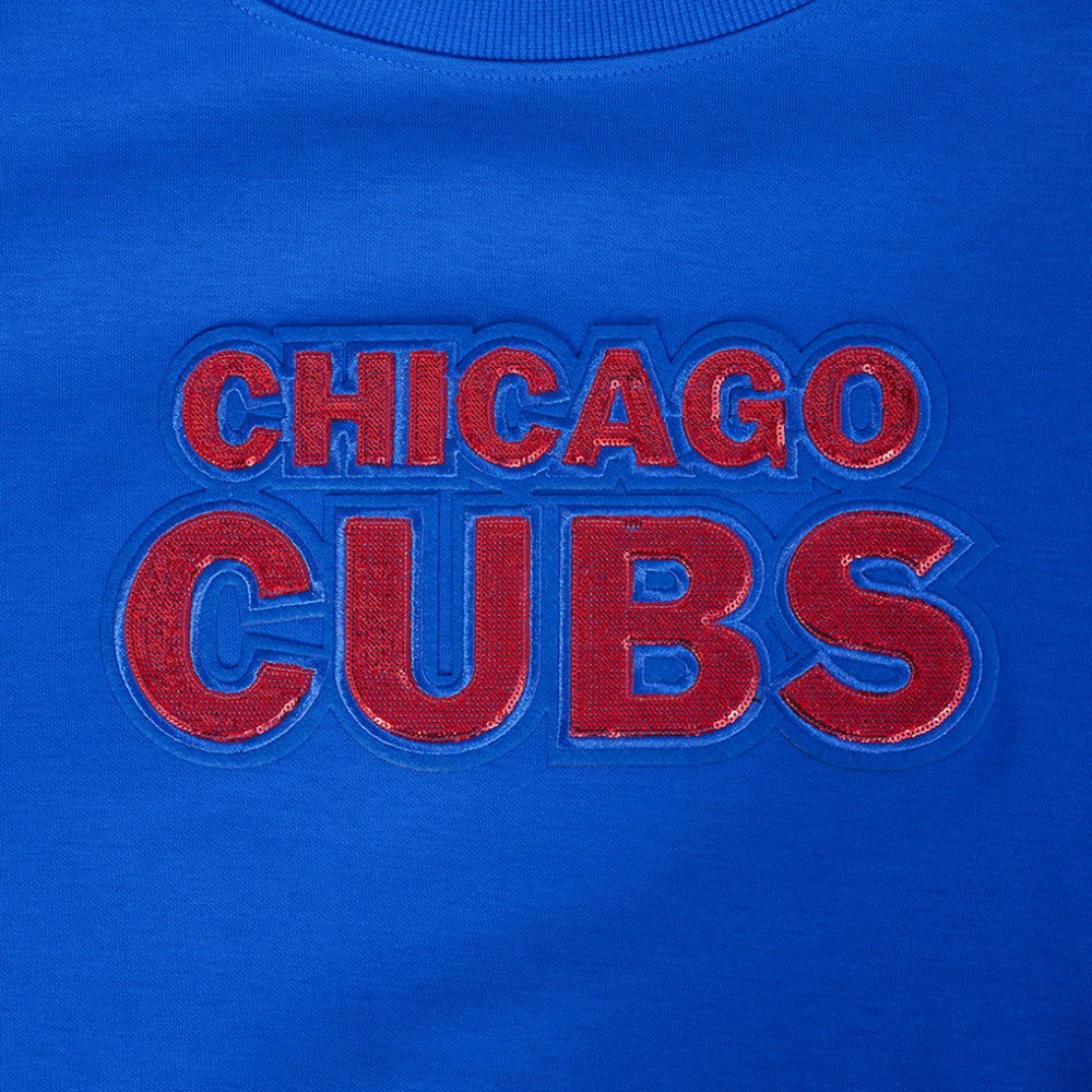 Chicago Cubs Pro Standard Women's Game Day Classics Crewneck Pullover Sweatshirt - MLB
