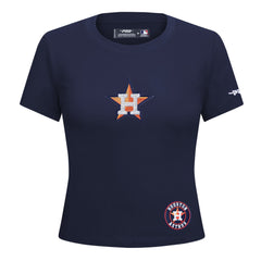 Houston Astros Pro Standard Women's Game Day Classics Baby Doll Cropped T-Shirt - MLB