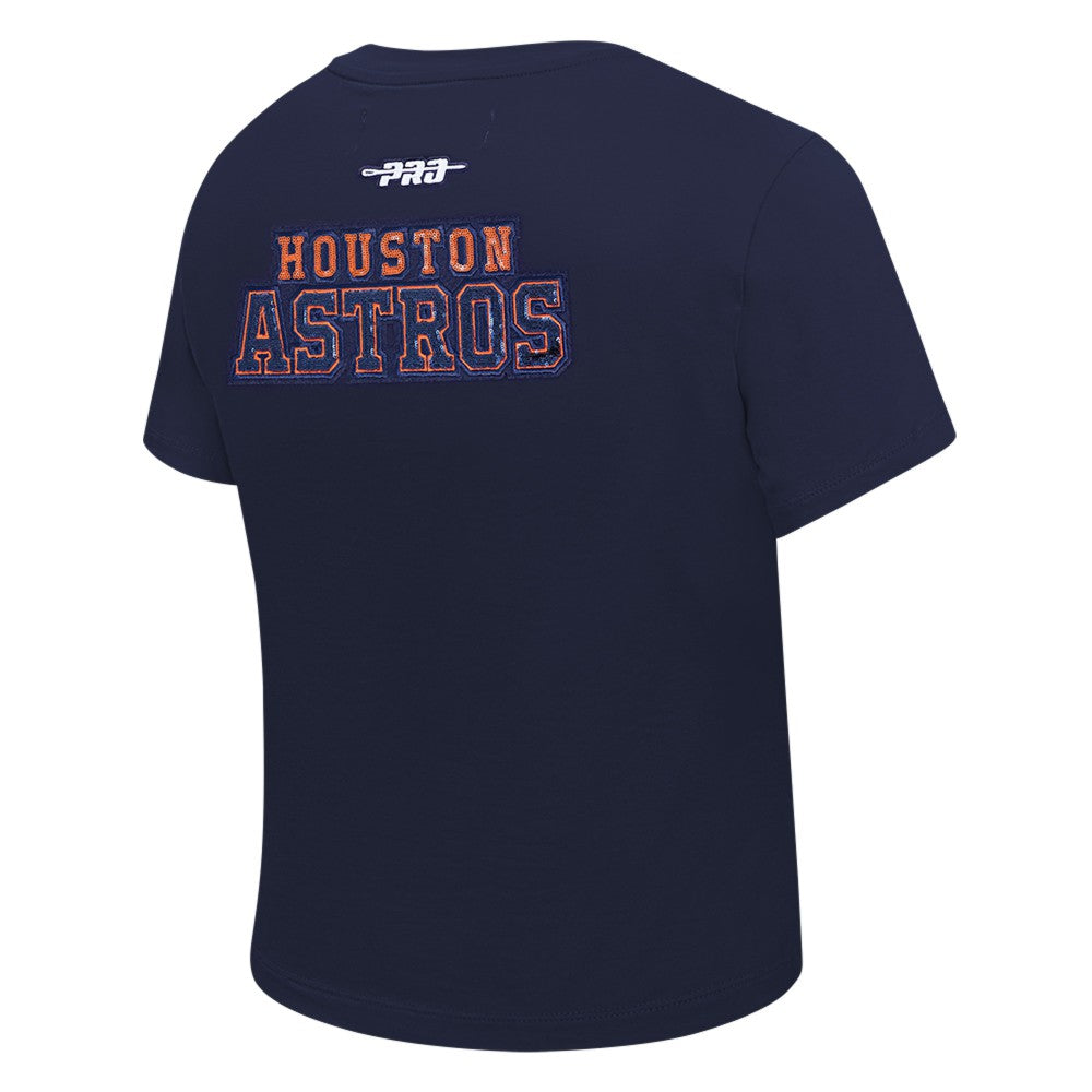 Houston Astros Pro Standard Women's Game Day Classics Baby Doll Cropped T-Shirt - MLB