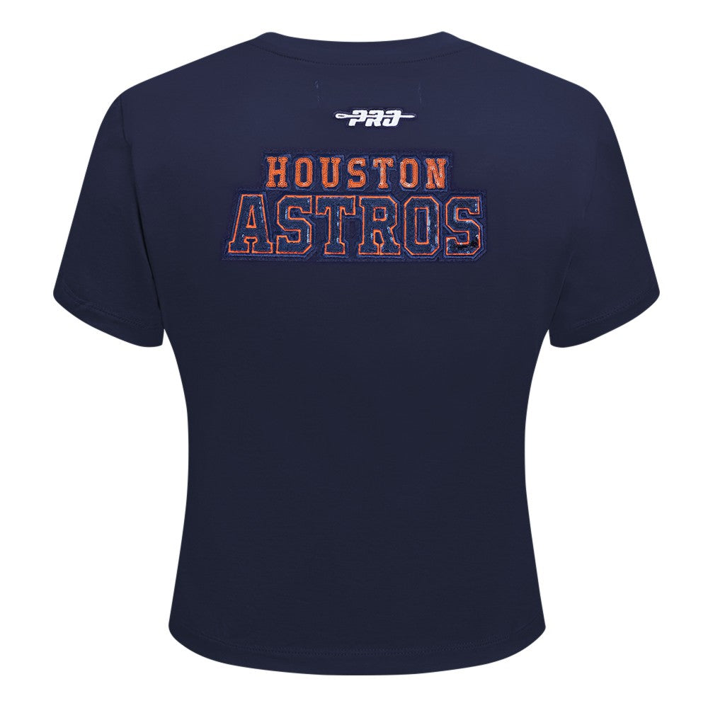 Houston Astros Pro Standard Women's Game Day Classics Baby Doll Cropped T-Shirt - MLB