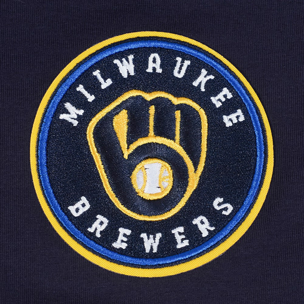 Milwaukee Brewers Pro Standard Women's Game Day Classics Baby Doll Cropped T-Shirt - MLB