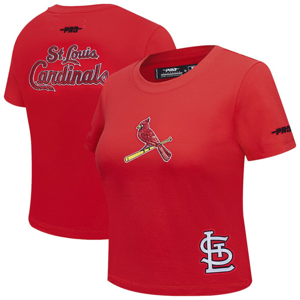 St. Louis Cardinals Pro Standard Women's Game Day Classics Baby Doll Cropped T-Shirt - MLB