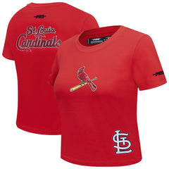 St. Louis Cardinals Pro Standard Women's Game Day Classics Baby Doll Cropped T-Shirt - MLB