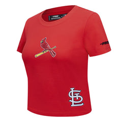 St. Louis Cardinals Pro Standard Women's Game Day Classics Baby Doll Cropped T-Shirt - MLB