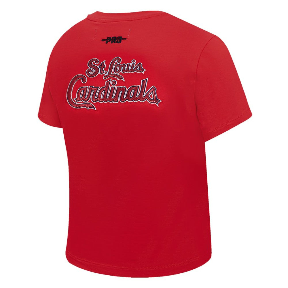 St. Louis Cardinals Pro Standard Women's Game Day Classics Baby Doll Cropped T-Shirt - MLB