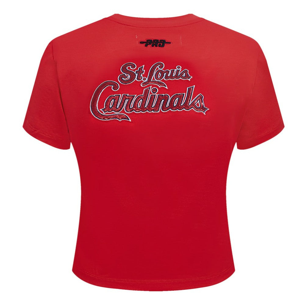 St. Louis Cardinals Pro Standard Women's Game Day Classics Baby Doll Cropped T-Shirt - MLB