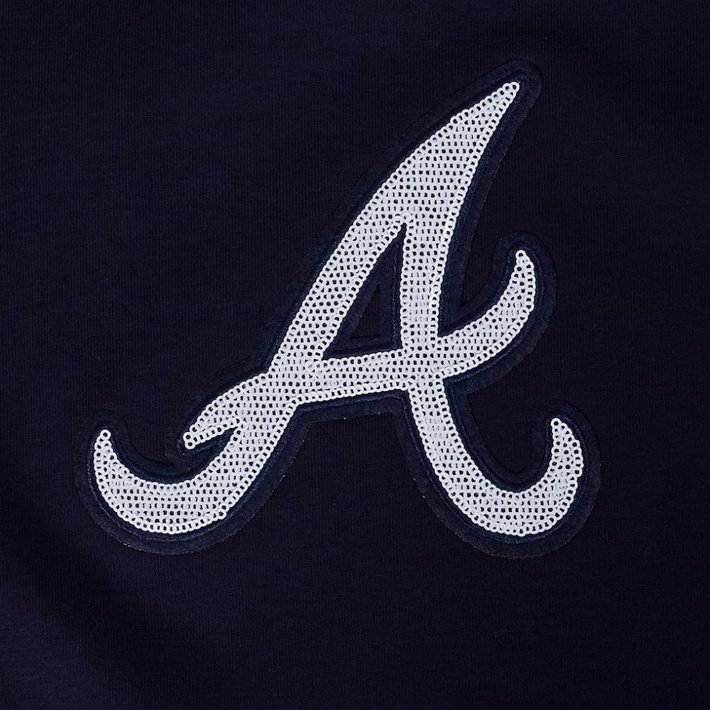 Atlanta Braves Pro Standard Women's Game Day Classics Baby Doll Cropped T-Shirt - MLB