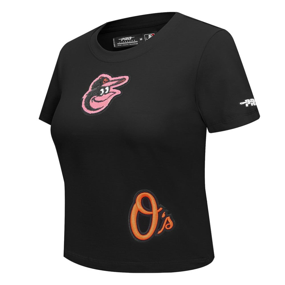 Baltimore Orioles Pro Standard Women's Game Day Classics Baby Doll Cropped T-Shirt - MLB