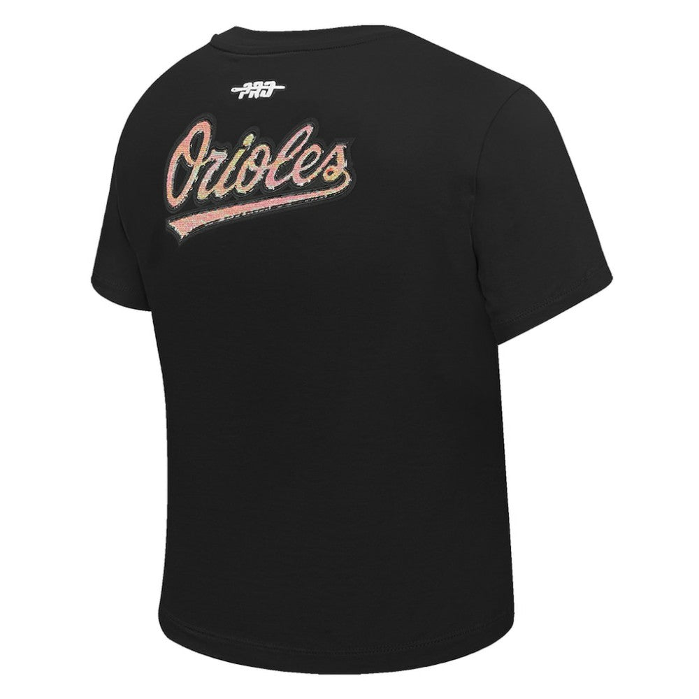 Baltimore Orioles Pro Standard Women's Game Day Classics Baby Doll Cropped T-Shirt - MLB