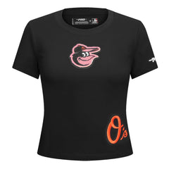 Baltimore Orioles Pro Standard Women's Game Day Classics Baby Doll Cropped T-Shirt - MLB