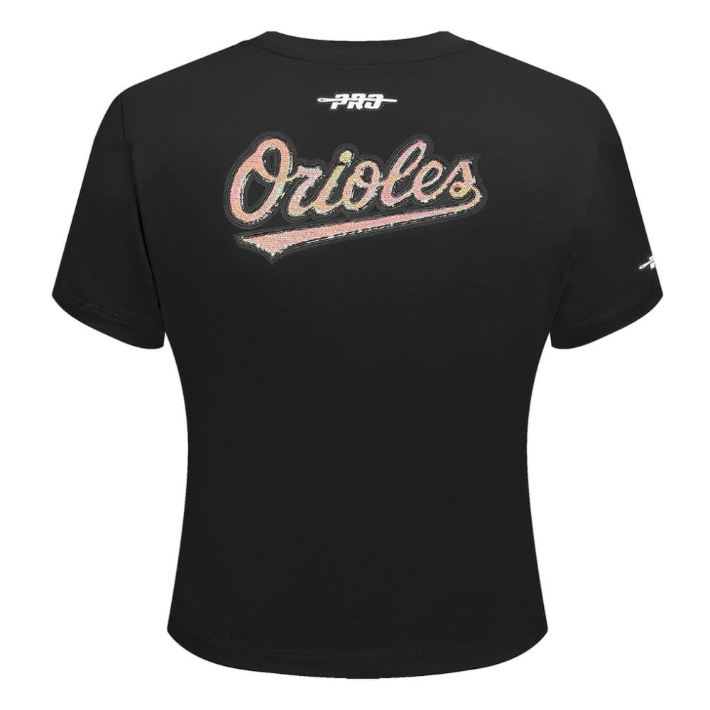 Baltimore Orioles Pro Standard Women's Game Day Classics Baby Doll Cropped T-Shirt - MLB