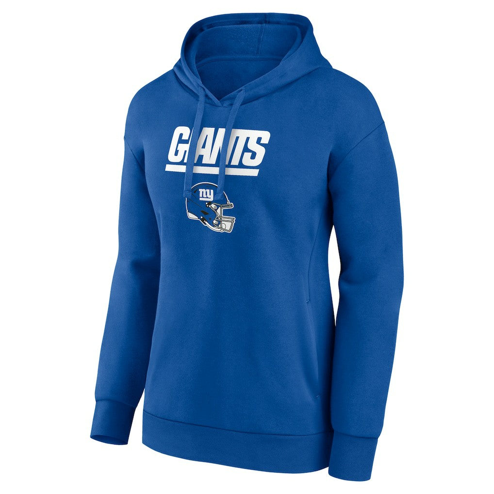 Brian Burns New York Giants Women's Name & Number Team Wordmark Pullover Hoodie Royal | NFL