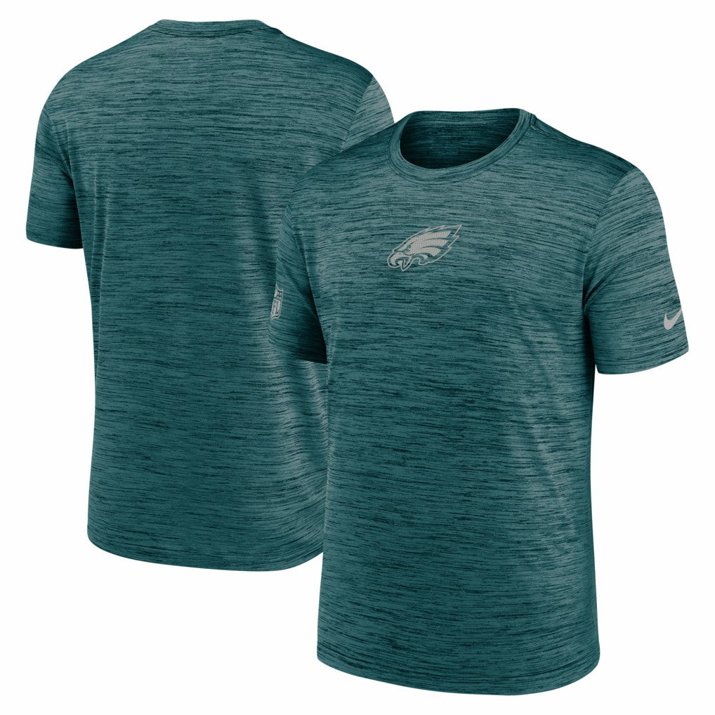 Philadelphia Eagles Big & Tall Sideline Velocity Performance T-Shirt Midnight Green | Nike for Sale