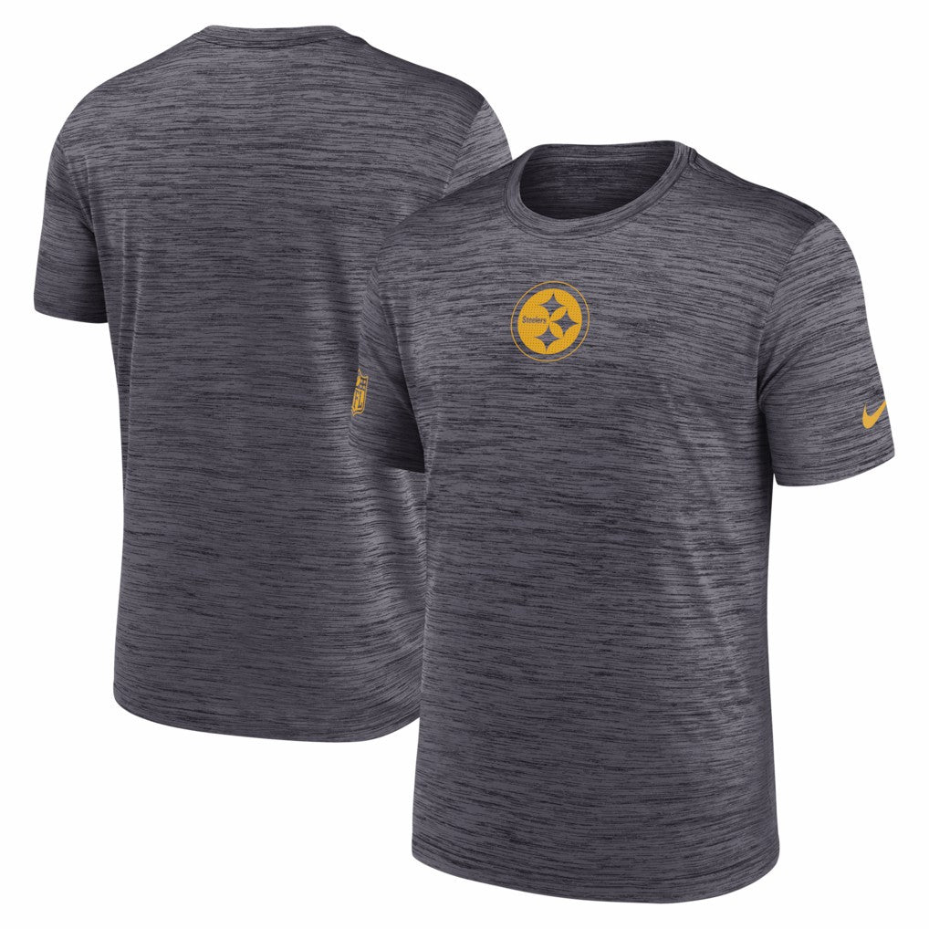 Pittsburgh Steelers Big & Tall Sideline Velocity Performance T-Shirt Black | Nike for Sale