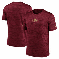 San Francisco 49ers Big & Tall Sideline Velocity Performance T-Shirt Scarlet | Nike for Sale