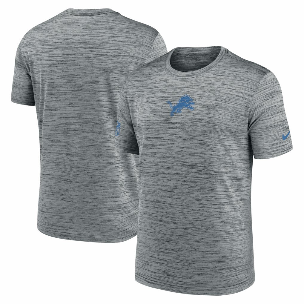 Detroit Lions Big & Tall Sideline Velocity Performance T-Shirt Gray | Nike for Sale