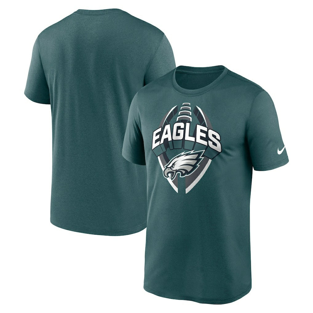 Philadelphia Eagles Big & Tall Primetime Legend Icon Performance T-Shirt Midnight Green | Nike for Sale